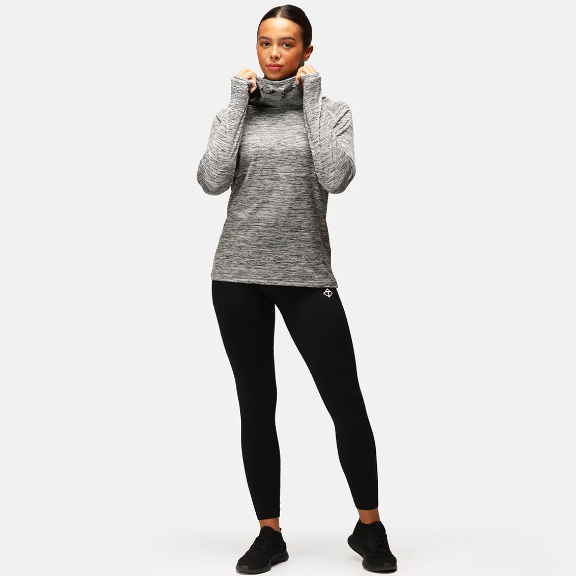 TKB Grey Cowl Neck Hoodie