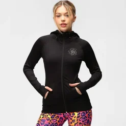 TKB Ladies Jet Black Zipped Hoodie