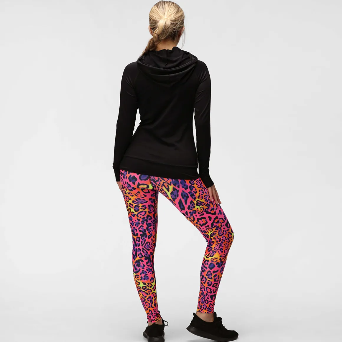 TKB Ladies Jet Black Zipped Hoodie