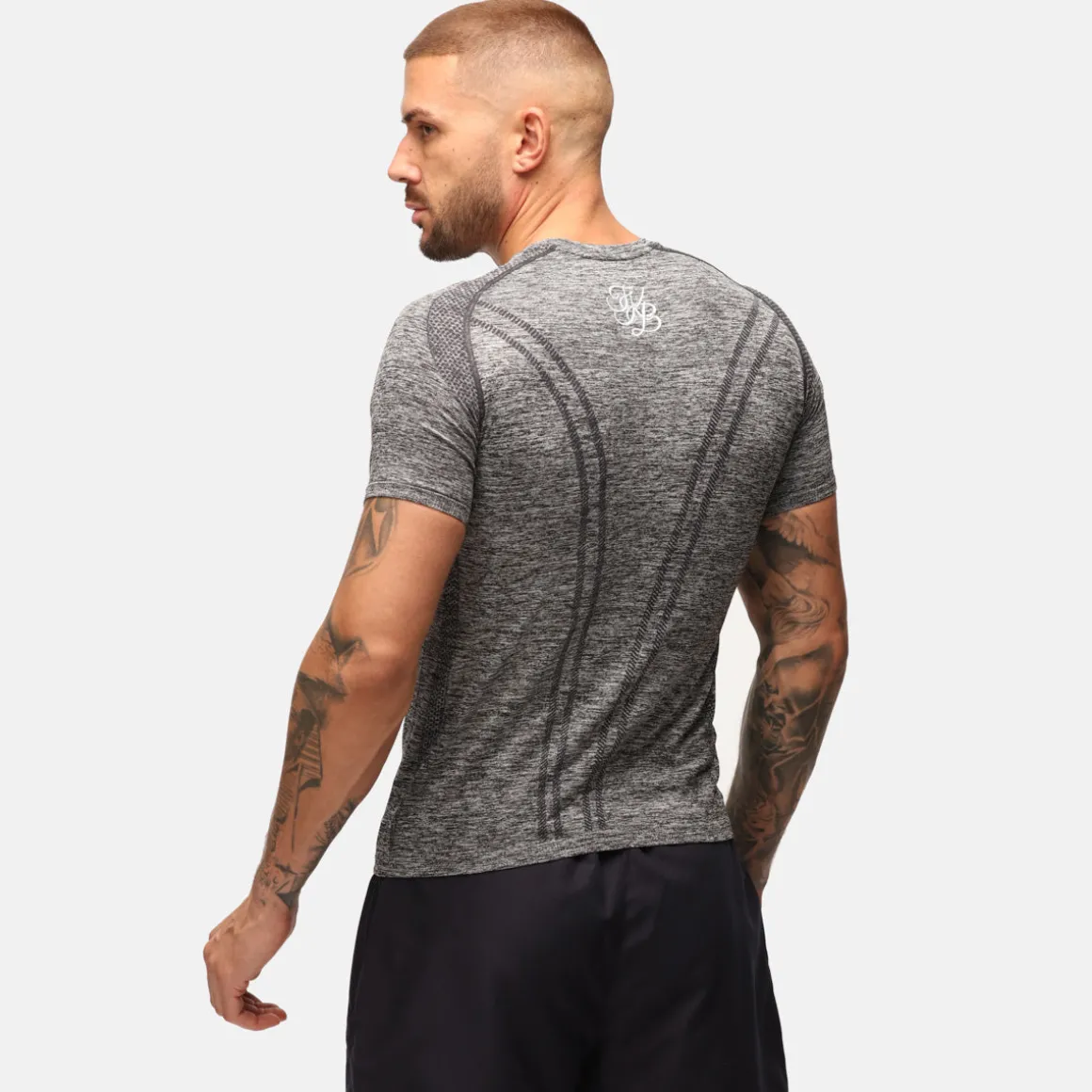 TKB Man Charcoal Performance Seamless T-Shirt