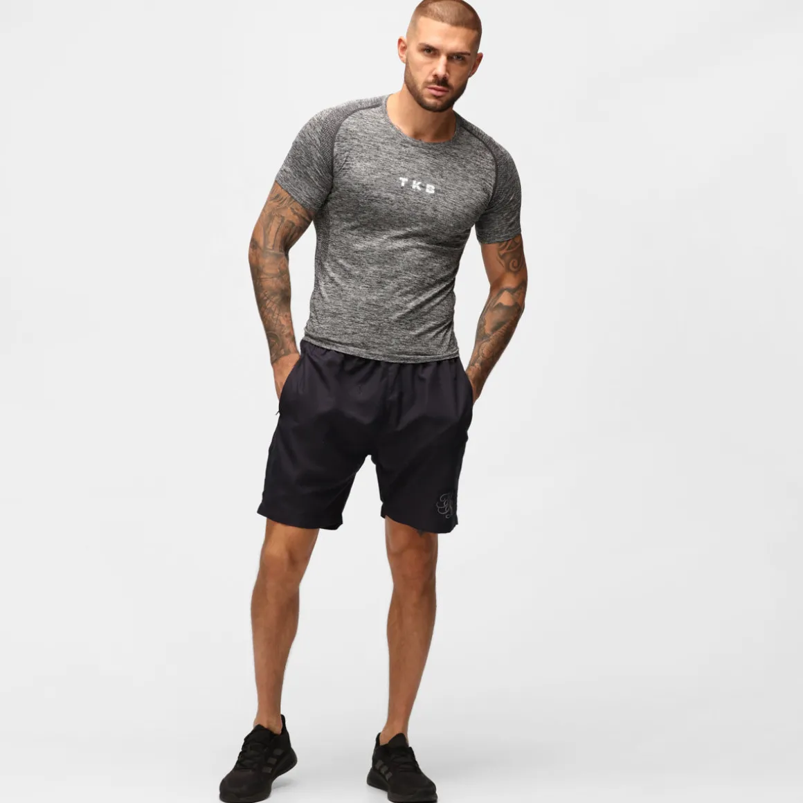 TKB Man Charcoal Performance Seamless T-Shirt