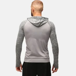 TKB Man Grey Melange Zipped Hoodie