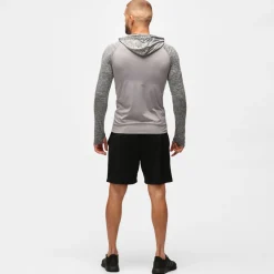 TKB Man Grey Melange Zipped Hoodie