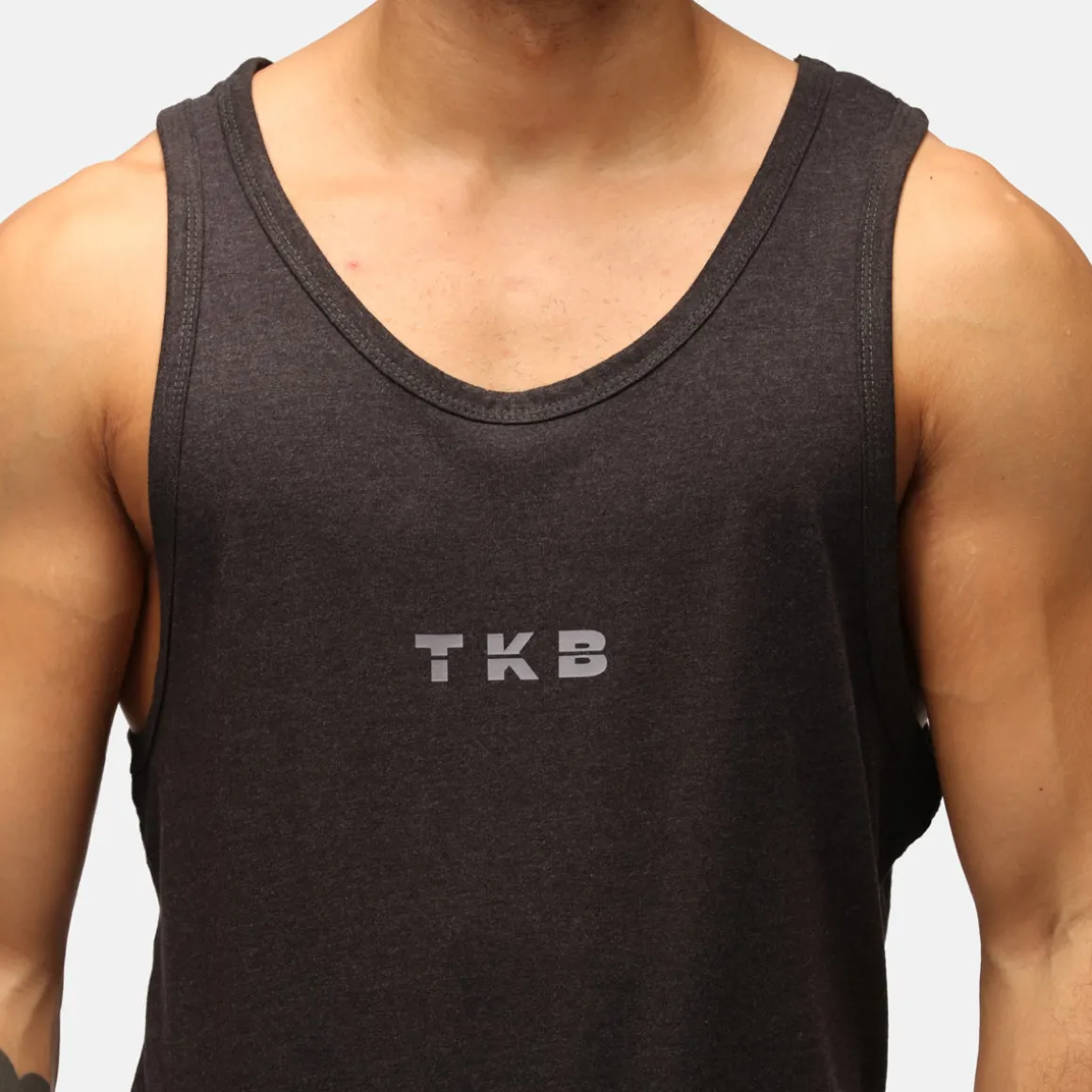 TKB Man Heather Black Tri Blend Vest