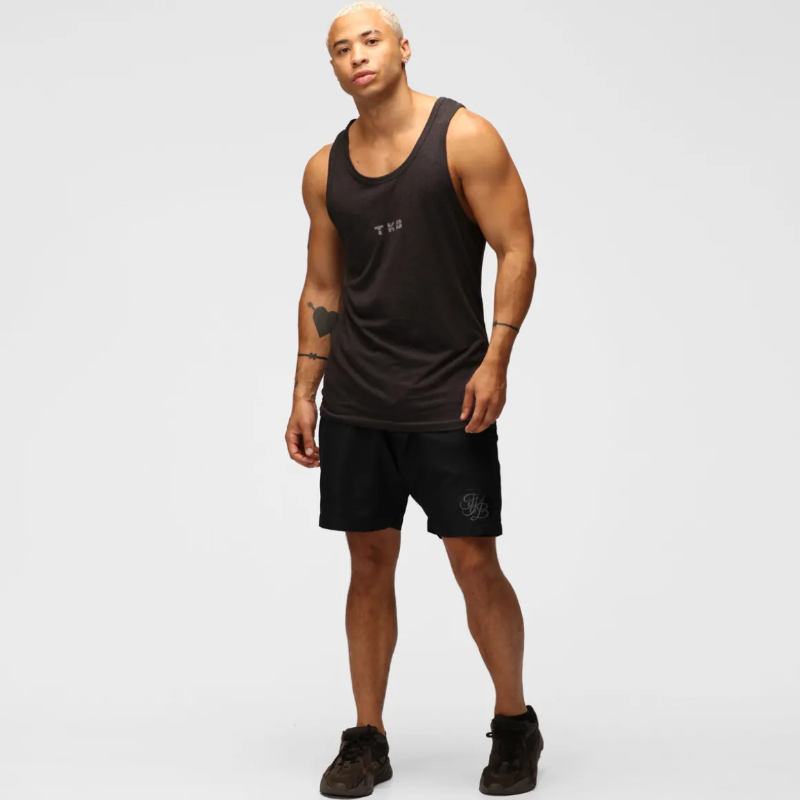TKB Man Heather Black Tri Blend Vest