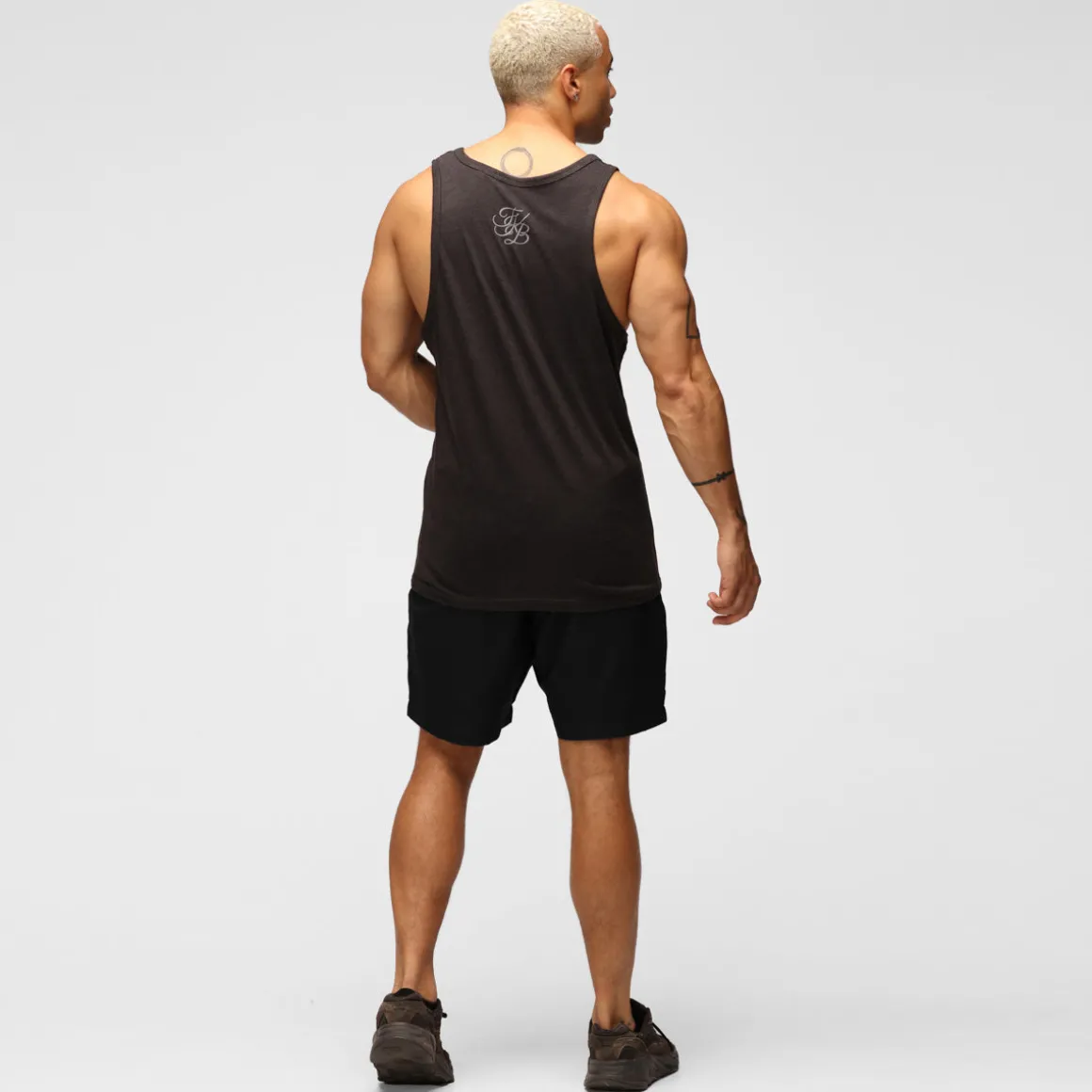 TKB Man Heather Black Tri Blend Vest
