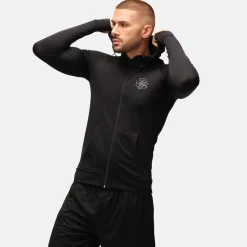 TKB Man Jet Black Zipped Hoodie
