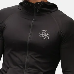 TKB Man Jet Black Zipped Hoodie