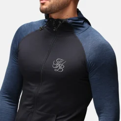 TKB Man Navy Melange Zipped Hoodie