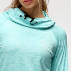 TKB Ocean Blue Cowl Neck Hoodie