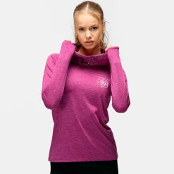 TKB Raspberry Cowl Neck Hoodie