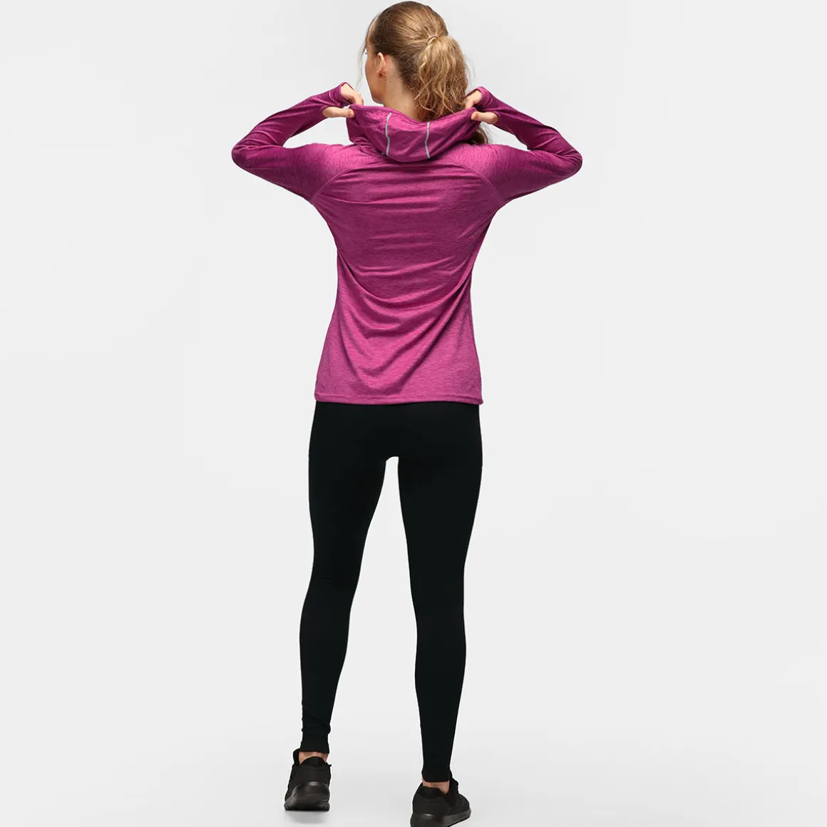 TKB Raspberry Cowl Neck Hoodie