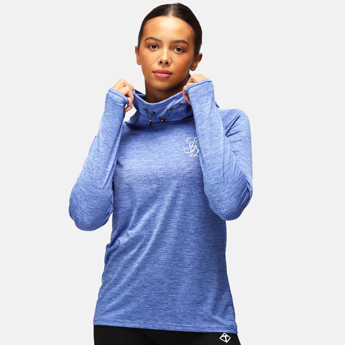 TKB Sky Blue Cowl Neck Hoodie
