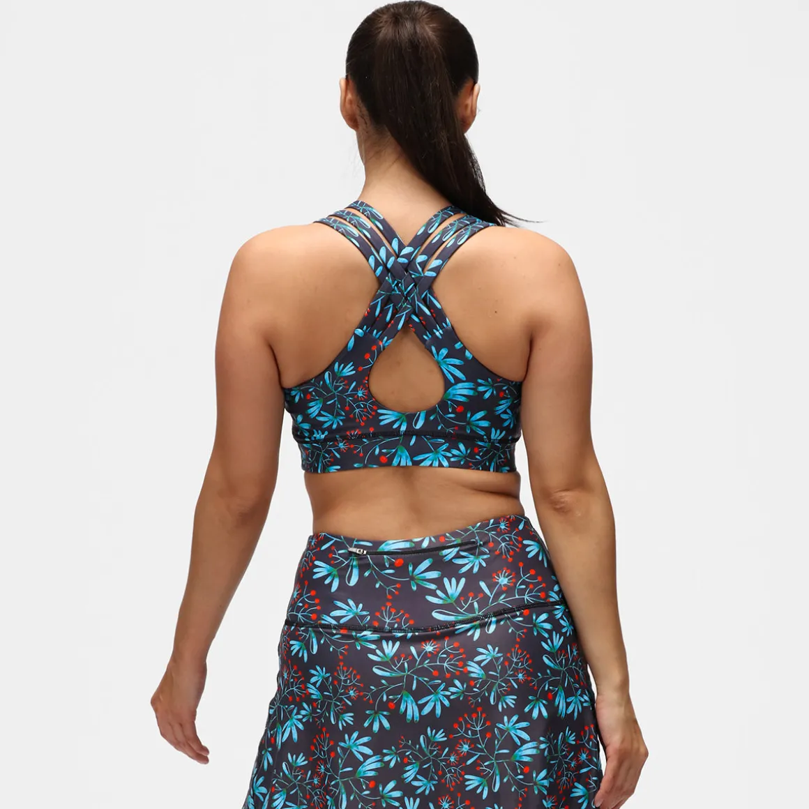 Winter Berries Cross Back Bra