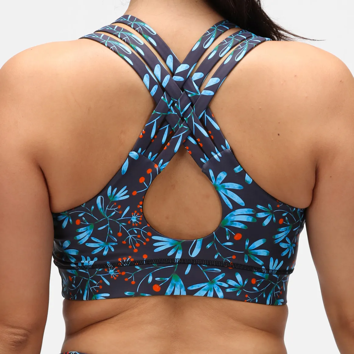 Winter Berries Cross Back Bra
