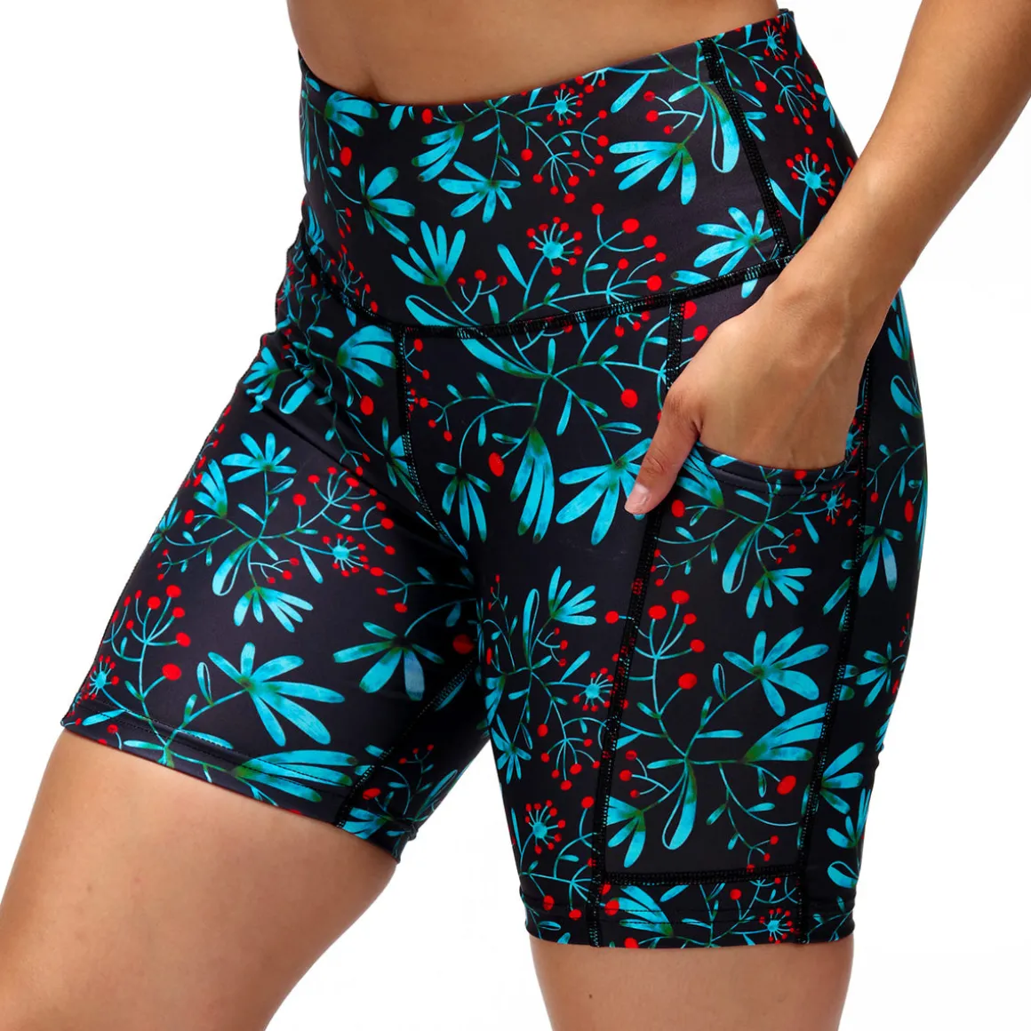 Winter Berries Running Shorts