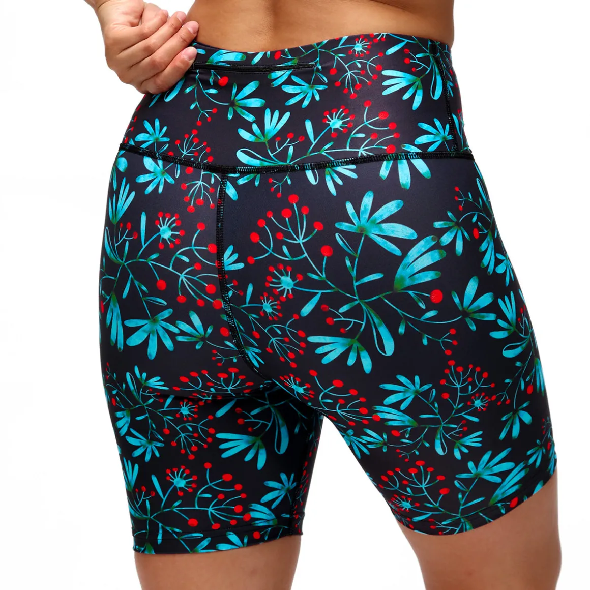 Winter Berries Running Shorts