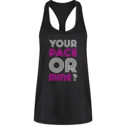 Your Pace Or Mine Mesh Racerback Vest