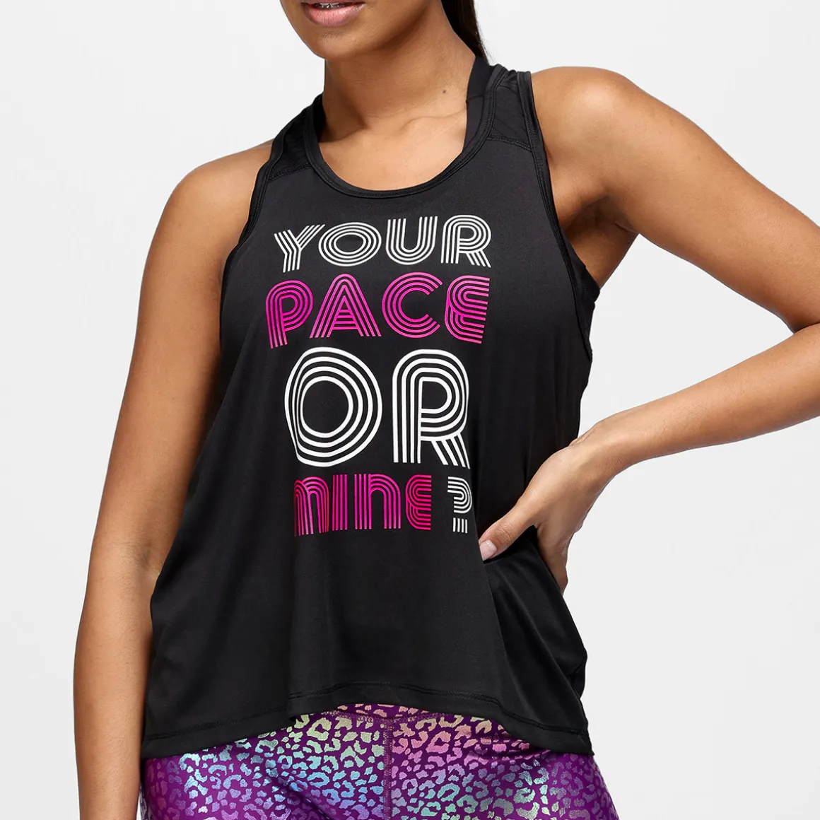 Your Pace Or Mine Mesh Racerback Vest